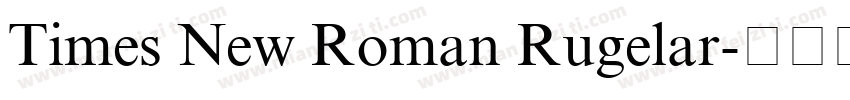 Times New Roman Rugelar字体转换